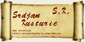 Srđan Kusturić vizit kartica